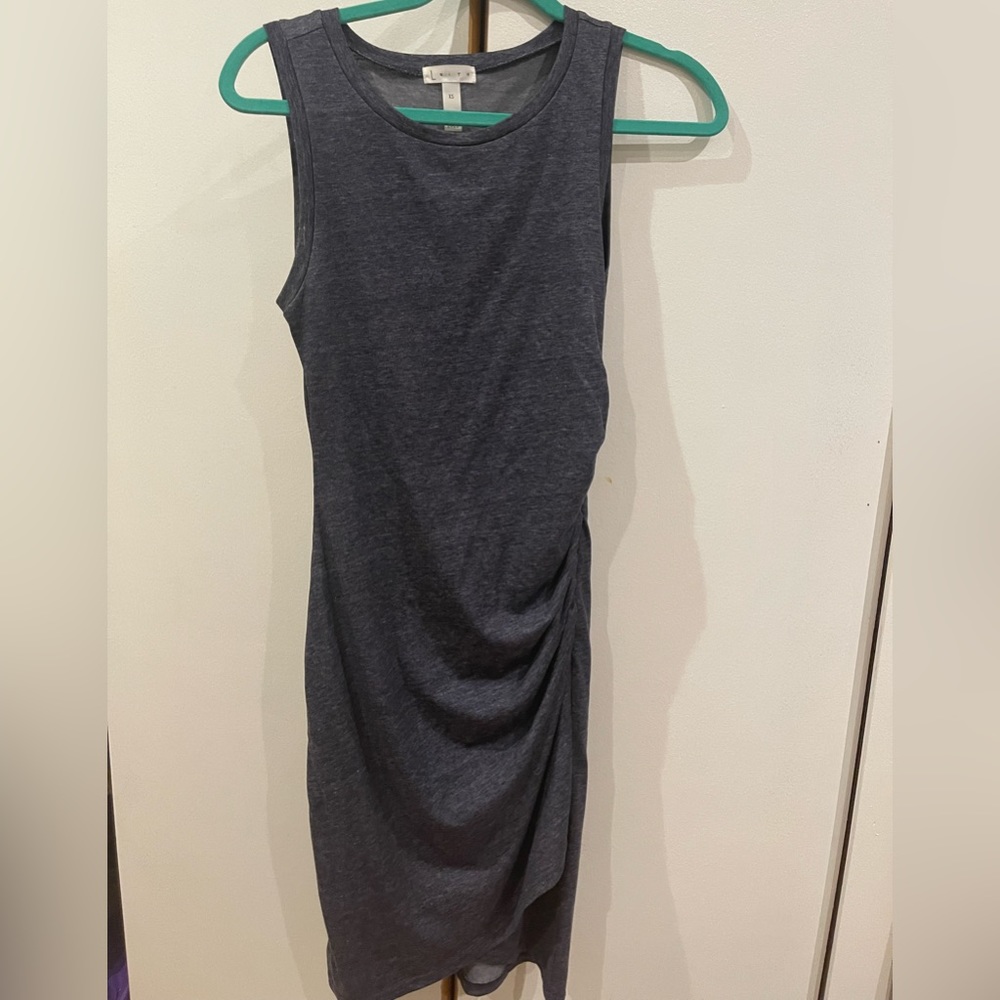 Leith ruched bodycon midi dress